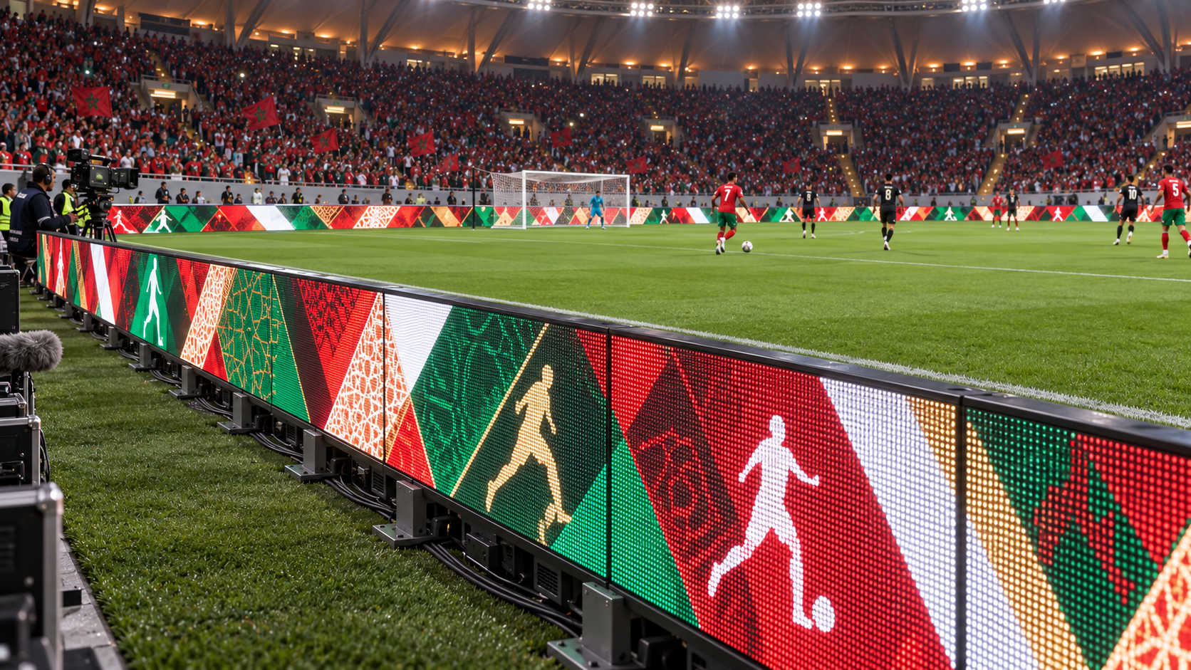 Écrans LED périphériques de stade